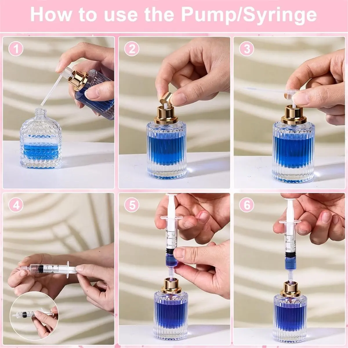 مجموعة أدوات إعادة تعبئة العطور مكونة من 50 قطعة، مجموعة نقل موزع العطور البلاستيكية للزجاجة الصغيرة السائلة #6