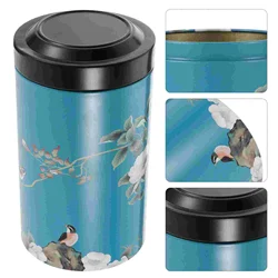 Tinplate Tea Snack Holder Metal Storage Container Jar With Lid Household Candy Canister Airtight Cereal