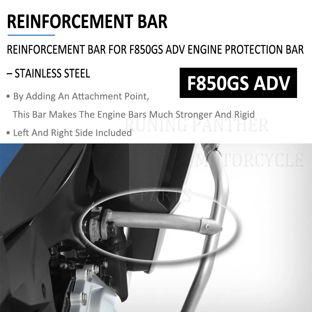 Motorcycle Reinforcement Crash Bar Engine Protection Guard Bars Bumper For BMW F 850 GS F850GS F850 GS ADV ADVENTURE 2019 - 2021