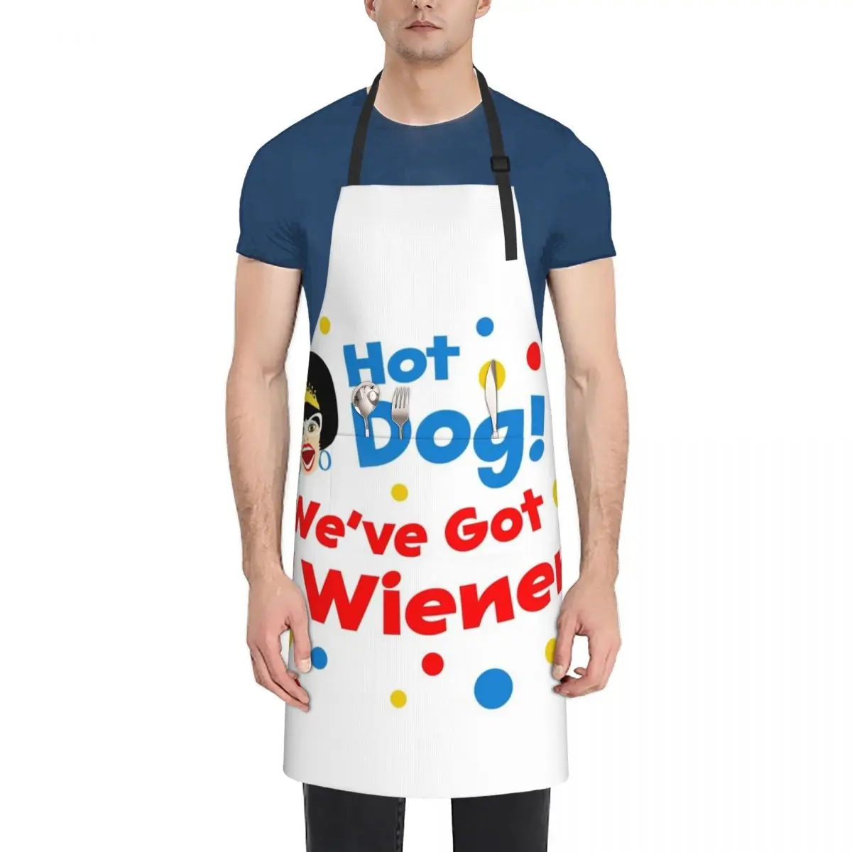 

Hot Dog We've got a Wiener Apron Customizable Woman men's barbecue Kitchen Apras For Women For Home Accessories Apron