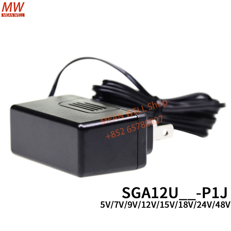 Original MEAN WELL Switch Power Supply SGA12U05-P1J SGA12U09-P1J SGA12U12-P1J SGA12U24-P1J Compact Wall-mounted Type Supplyer