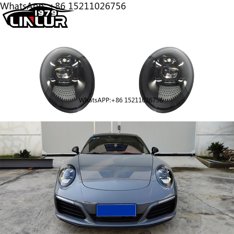 

[1979ll] 2023 Pdls matrix Style Led Headlights for 2012 2013 2014 2015 2016 porsche 991.1 991.2 911 991 Upgrade to 992 Headlight
