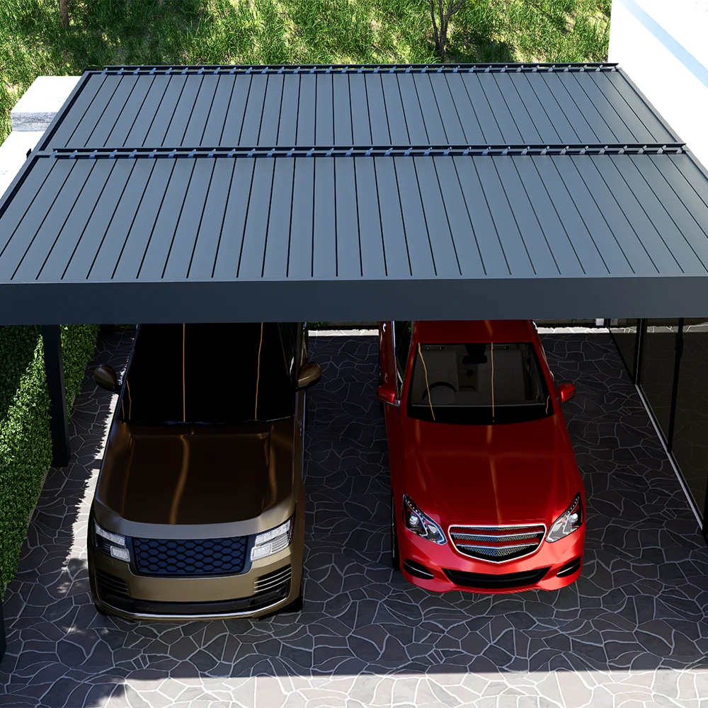 Outdoor Aluminium Waterproof Carport Per Auto Car Wash Canopy Parking Shed Canopy Pergola for Cars Garage