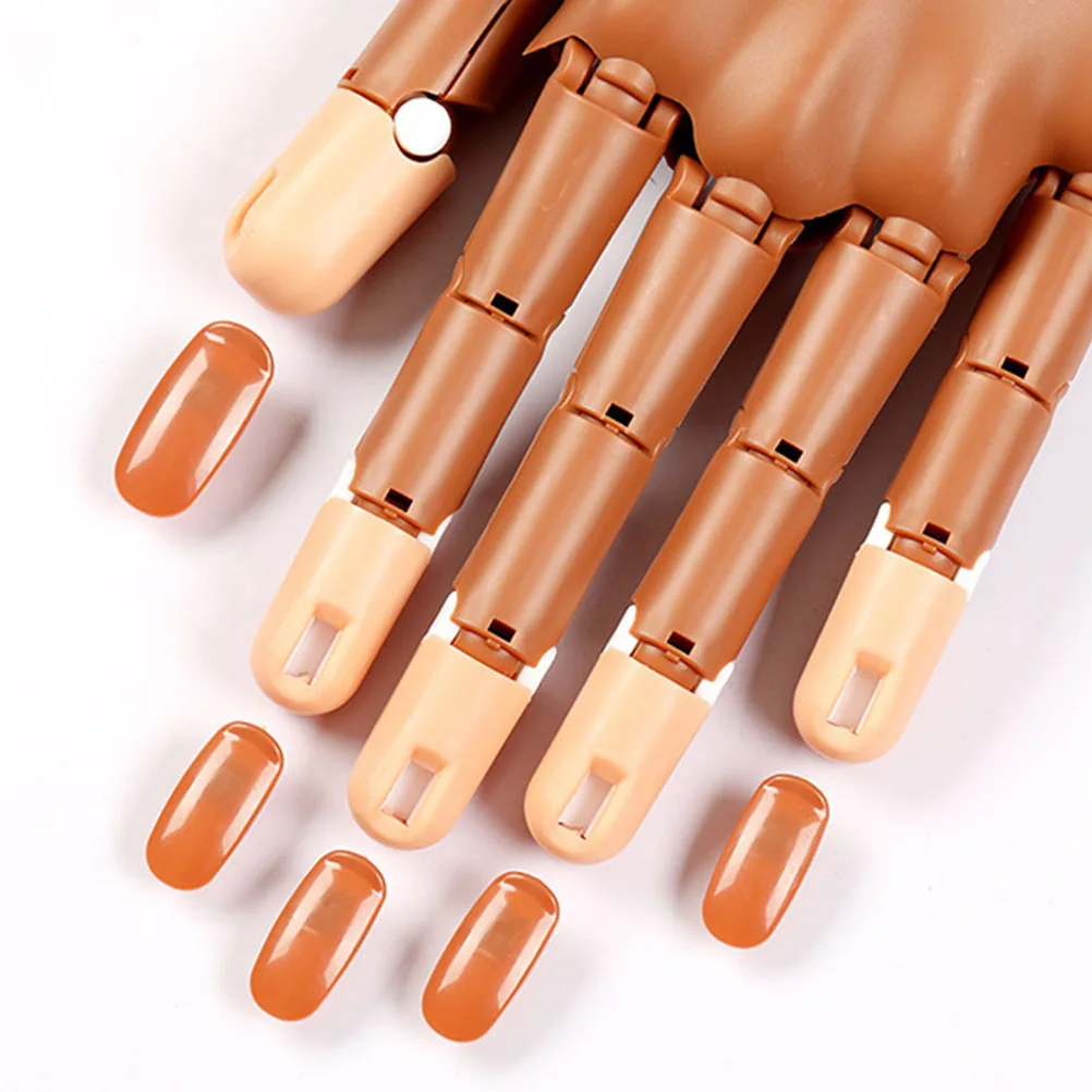 

200Pcs Manicure Practice Finger Tips Essential Nail Art Training Tools for Beginners DIY Fake Nails Salon Beauty Utensil