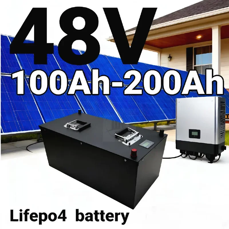 48V LiFePO4 Battery | 100Ah–200Ah Integrated BMS & Smart Charger Included Deep Cycle Lithium Iron Phosphate Power Built for Off