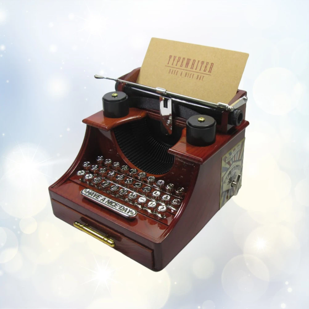 

1pc Vintage Music Box Rotary Design Odorless Plastic Jewelry Storage Box For Necklaces Bracelets Gift For Women Girls Romantic