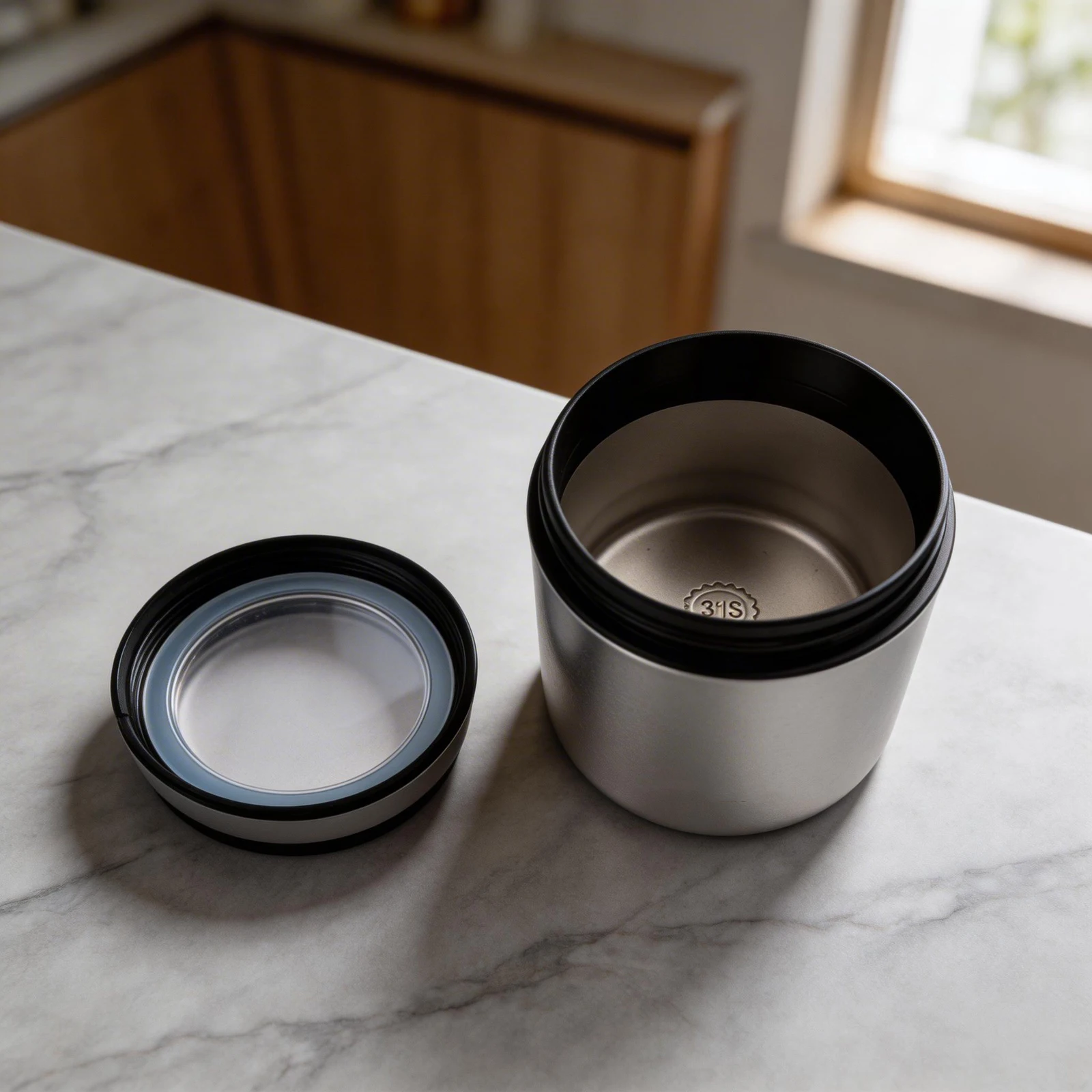 Airtight Stainless Steel Canister Stainless Steel Jar Airtight Storage Jars Rust-Proof Canisters Shock-Resistant Materials