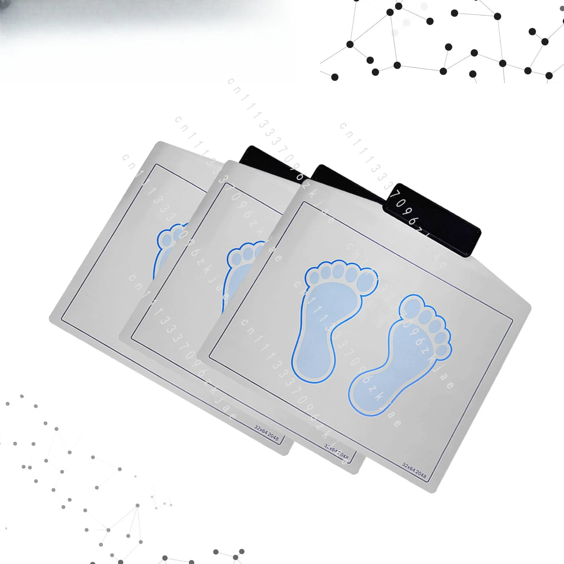Custom FSR Flexible Fabric Sensor 2048 Points Foot Pressure Monitoring Pressure Sensitive Sheet Bending Resistance