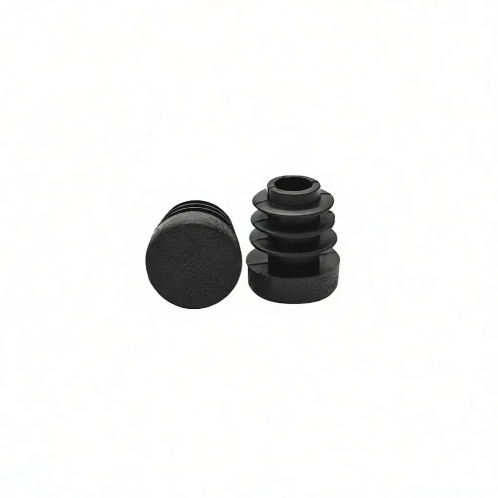 Black Plastic Round Tube Pipe End Caps Insert Plugs For Furniture Steel Pipes Anti Dust Protection Cover Stopper Hardware