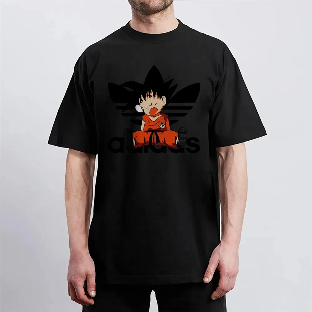 Dragon Ball Son Goku Manica corta da uomo e da donna Stesso comodo manica corta da coppia Casual Manica corta Popolare Top