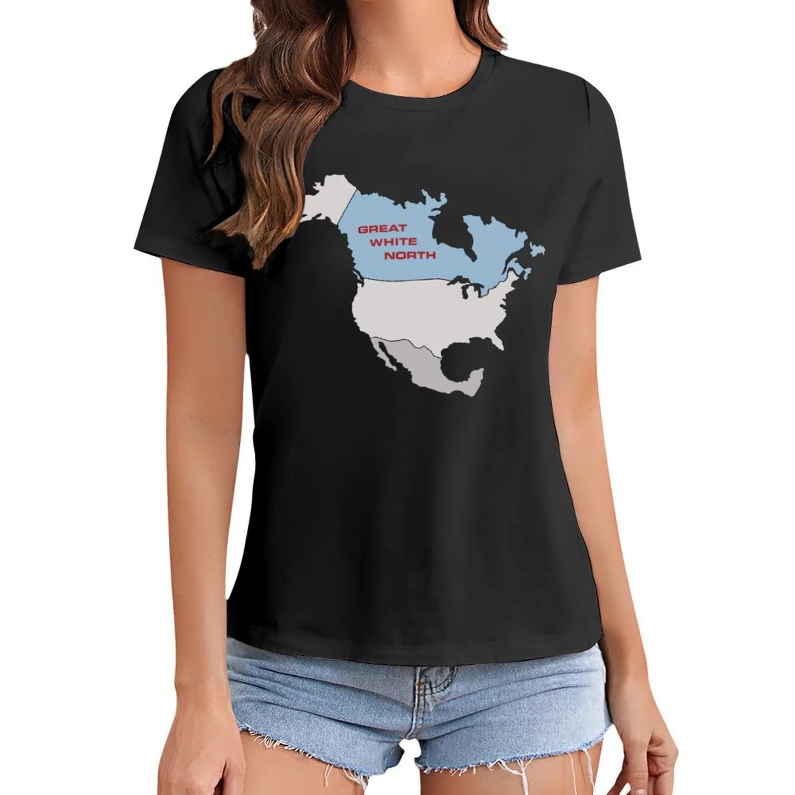 

Great White North T-Shirt customizeds blanks tops T-shirts for Women