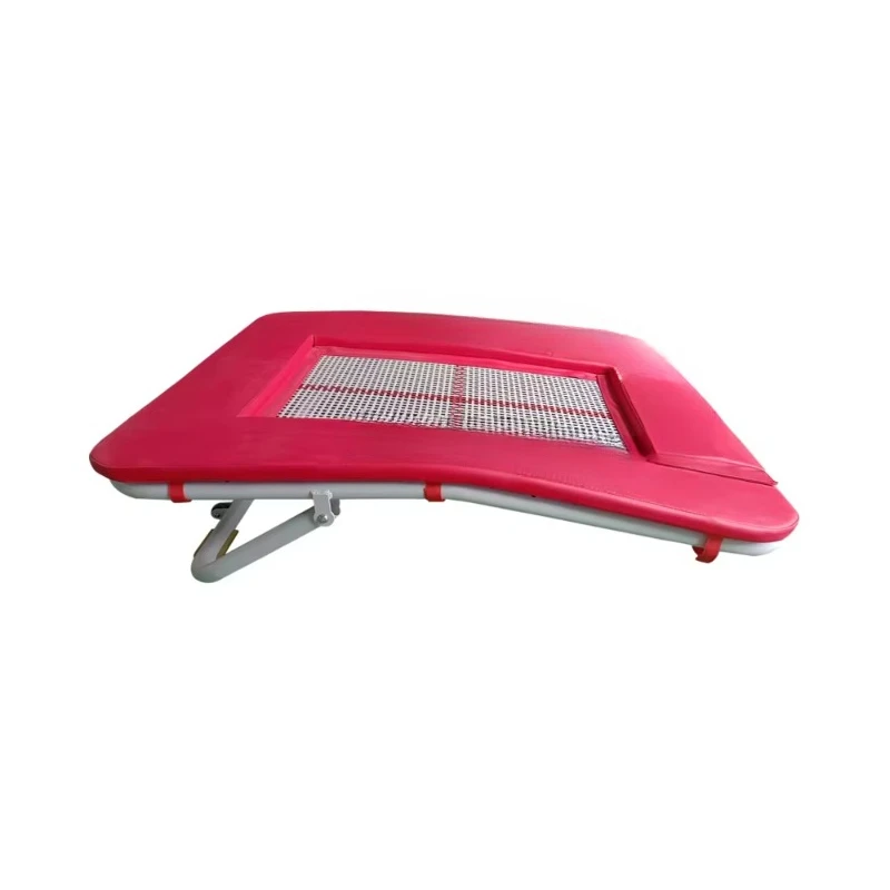 Foldable mild steel PVC gymnastics training trampoline, fitness springboard