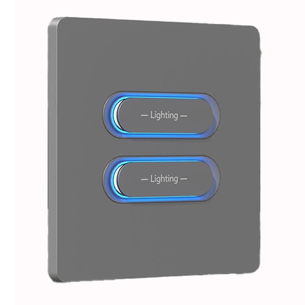 B44C Tuya Zigbee Dual Control Multi-Control Intelligent Button Switch Smart Home Remote Switch Time Voice Control