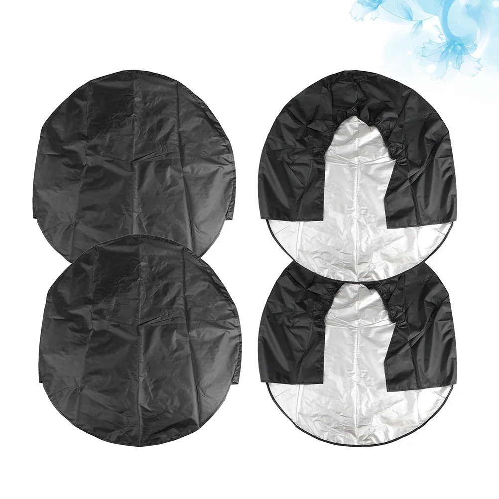 

4pcs 30-32 Inch 76-81cm Waterproof Wheel Tire Covers Case Car Tires Storage Bag Vehicle Wheel Protector for RV Truck Car Camper