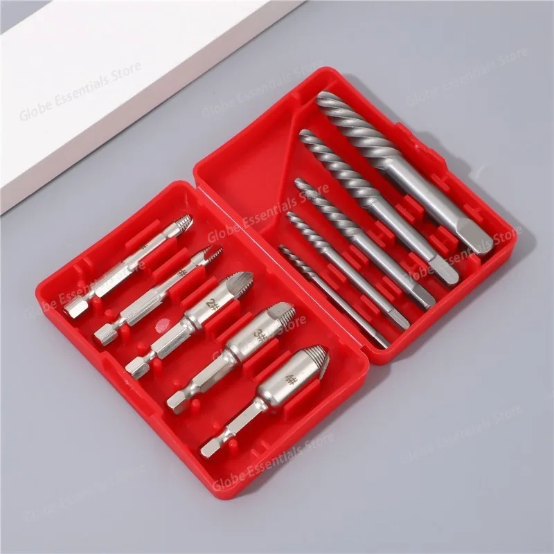 10pcs Coarse Teeth Damaged Nut Bolt Removal Extractor Socket Tool Screwdriver Bit Broken Wire Bolt Extractor Hand Tool Set