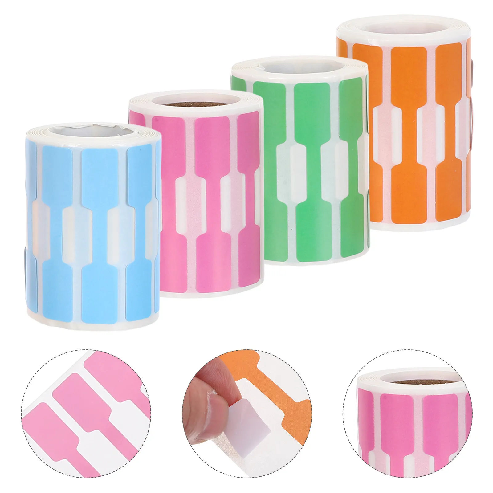 

500Pcs Retail Jewelry Tags Stickers Self Adhesive Waterproof Writable Roll Labels for Necklace Ring Bracelet Pricing Inventory