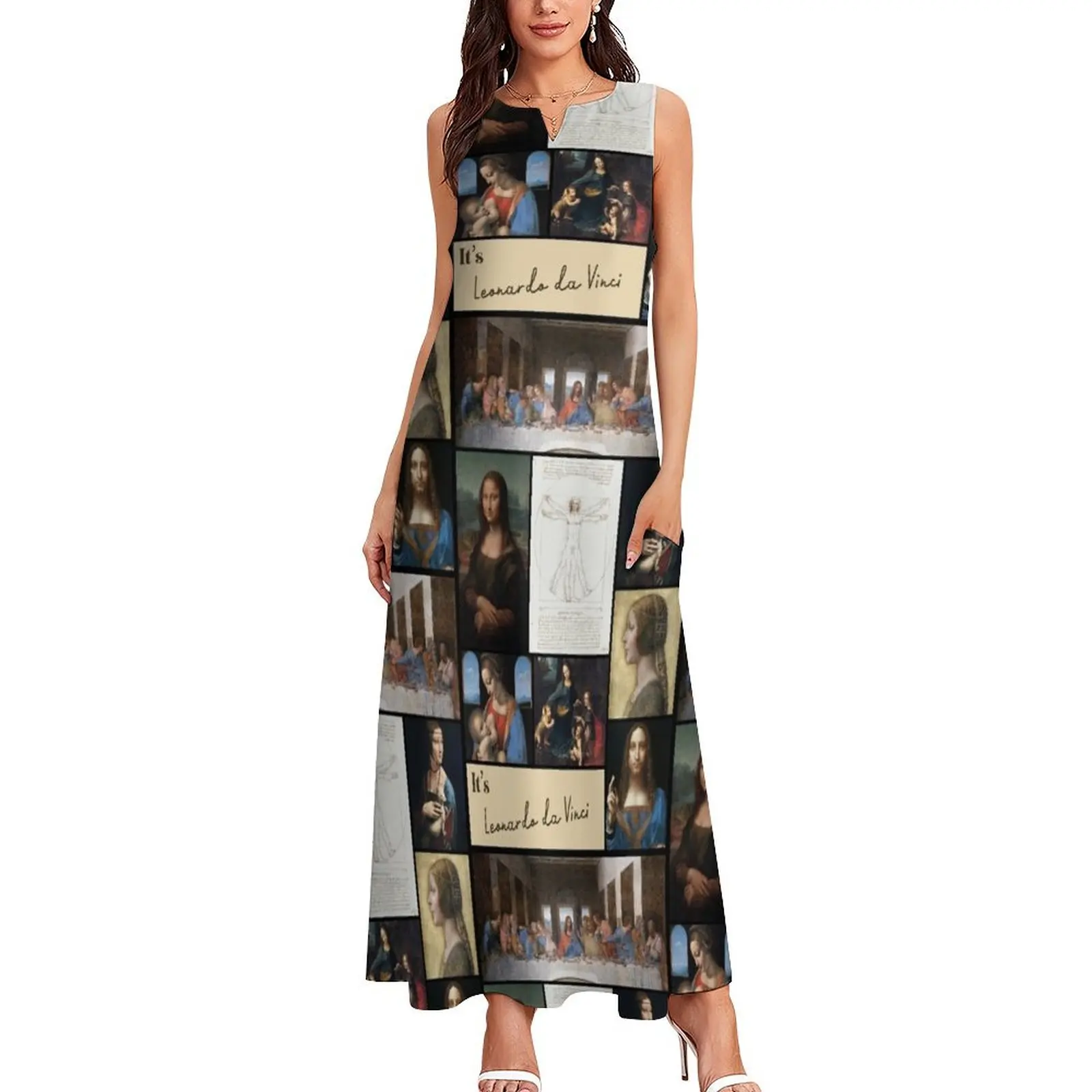 It’s Leonardo da Vinci Collection - Art Long Dress dresses ladies 2025 summer fairy dress Dress