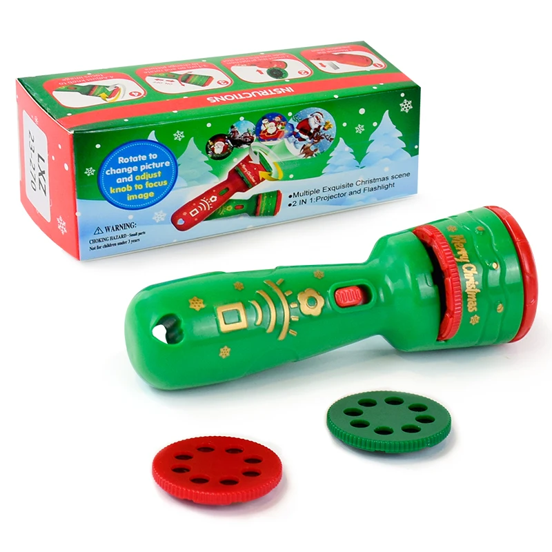 أطفال العارض مصباح يدوي لعبة الإضاءة المعرفية الكرتون عيد الميلاد نمط متعة العارض الأطفال صبي فتاة هدية