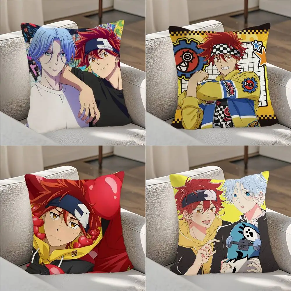 Las fundas de almohada SK Miya Chinen Langa Hasegawa para decoración del hogar son adecuadas para sofás, dormitorios, fundas de almohada para coche y cojines cuadrados.