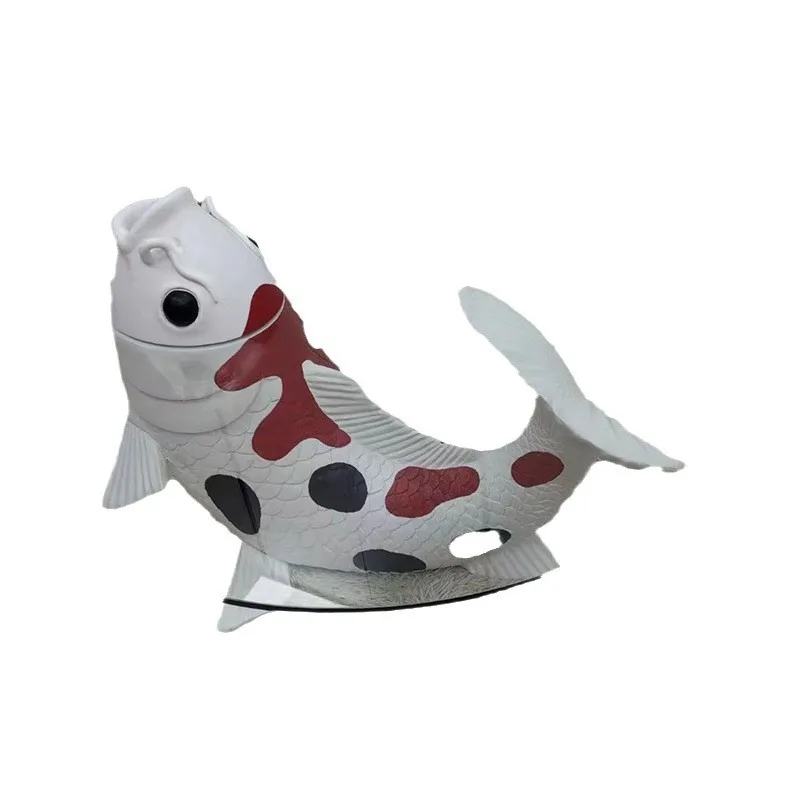 

Кофейный столик в форме карпа для гостиной виллы, круглый чайный столик, кофейный столик в виде животного