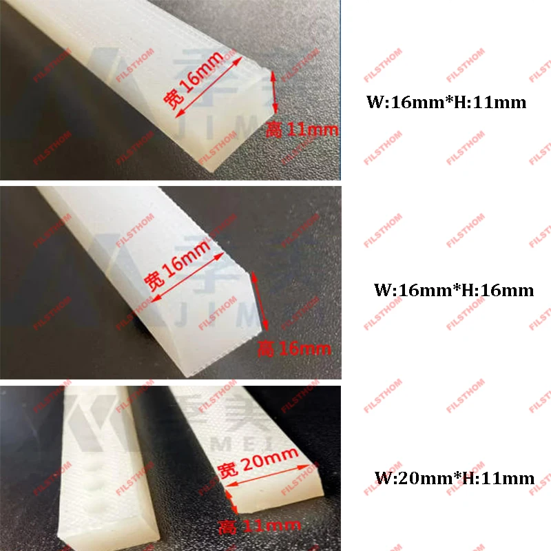 Silicone Strip Pressure Strip For DZ 400 500 600 Vacuum Packaging Machine Accessories Sealing Replacement Part 2pcs
