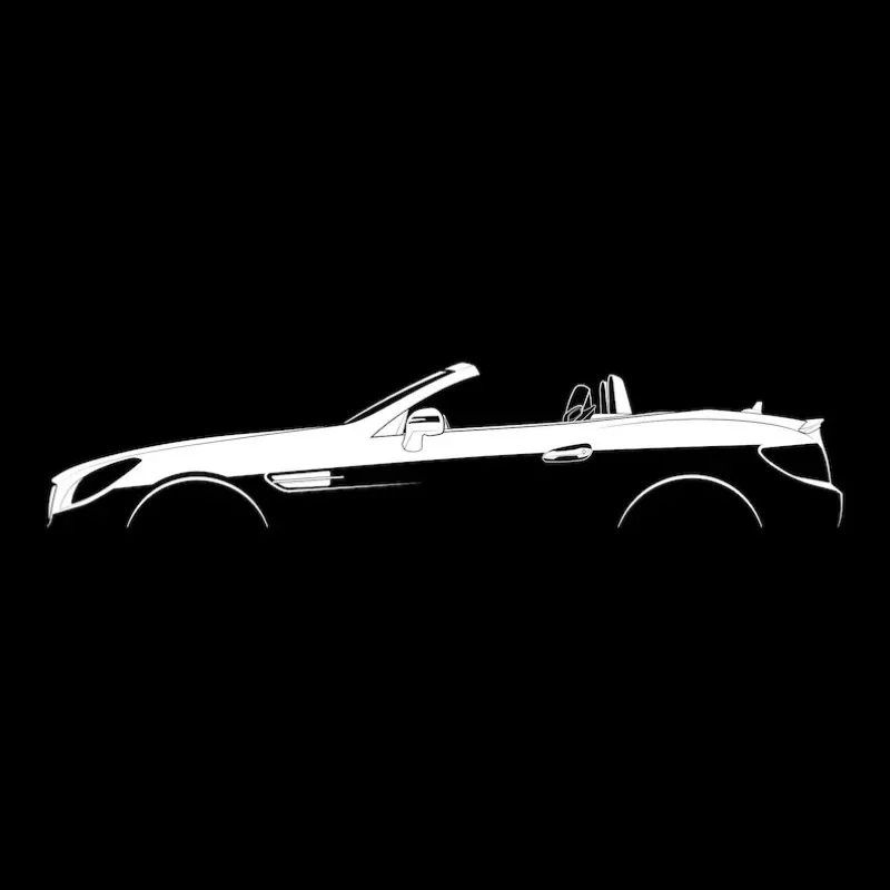 SLK-Class AMG (R172) Silhouette 2024 Men T Shirt Casual Racing Car fans Logo Enthusiast T-shirt Graphic Summer Short Sleeves 100