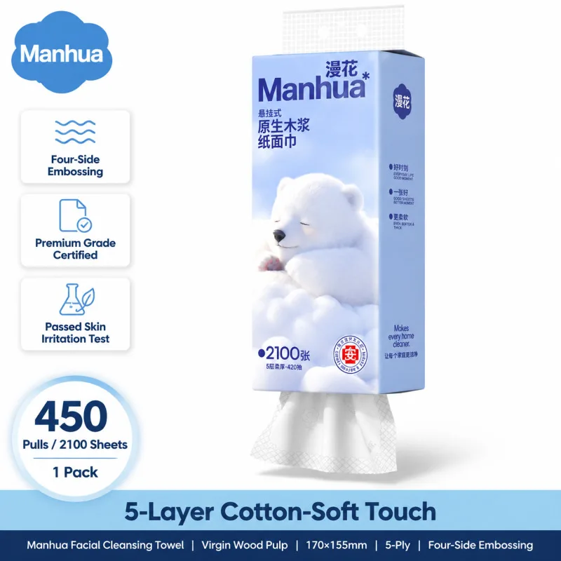 papier-essuie-tout-mural-manhua-450-tirages-5-plis-absorbant-epais-jetable-pour-salle-de-bain-cuisine-et-usage-domestique