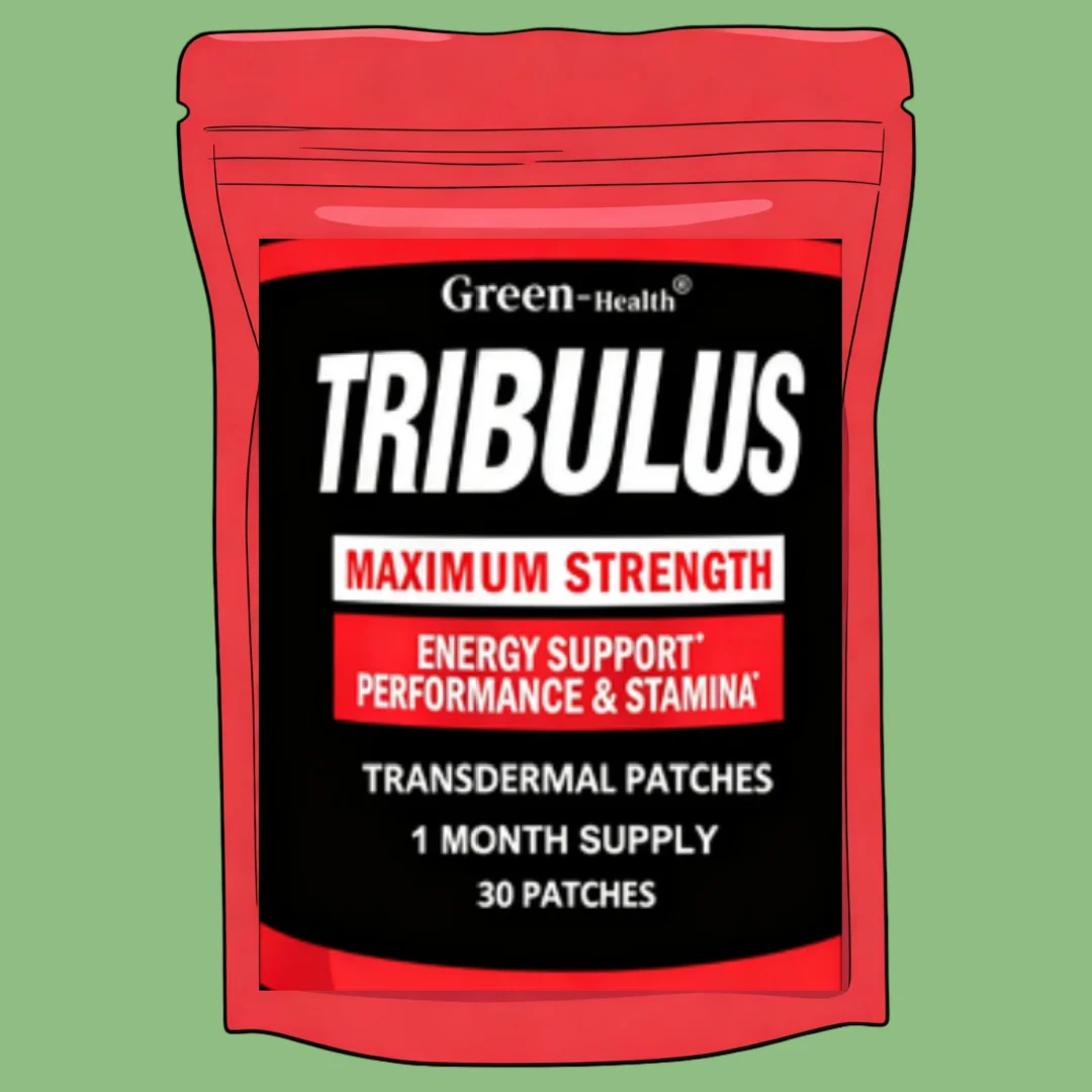 Tribulus Terrestris Extract Transdermal Patches Energy Booster Estrogen Blocker 30 Patches One Month Supply for Fitness Enthusia