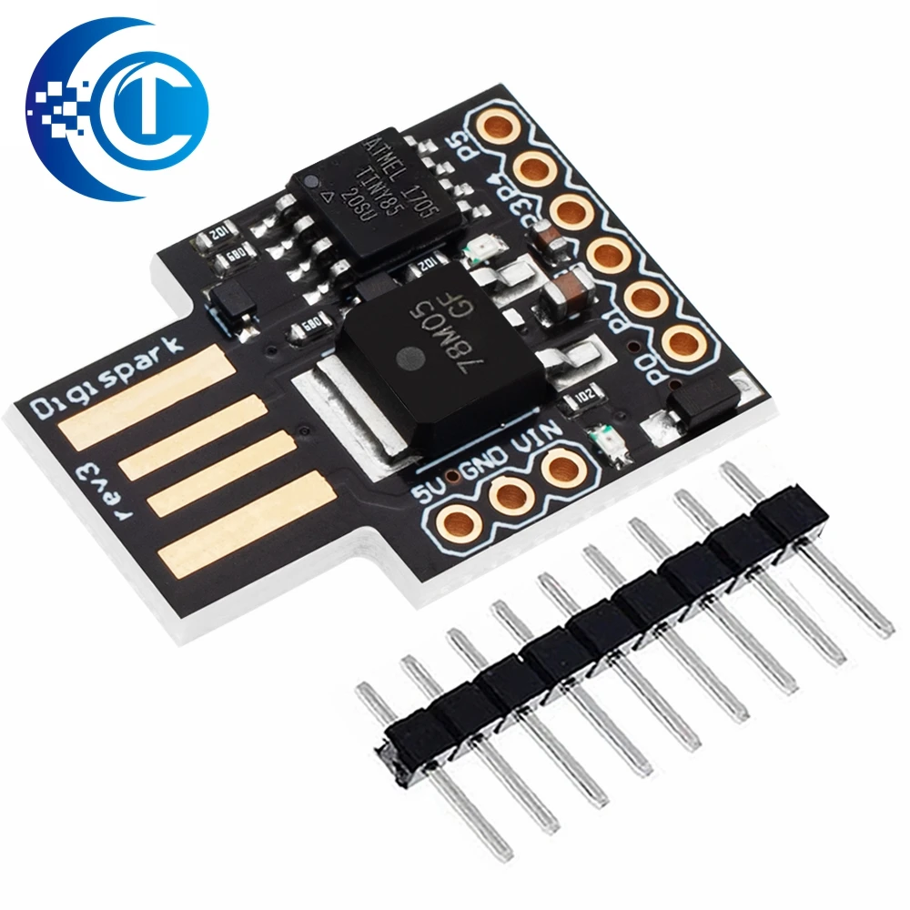 Official Blue Black TINY85 Digispark Kickstarter Micro Development Board ATTINY85 module for Arduino IIC I2C USB