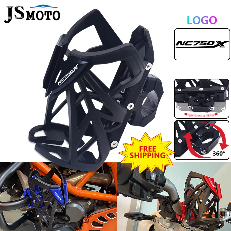 

NEW Motorbike Accessories Crash Bar Water Bottle Drink Cup Holder Bracket Mount For NC700X NC750X NC700S NC750S NC 700X 750X