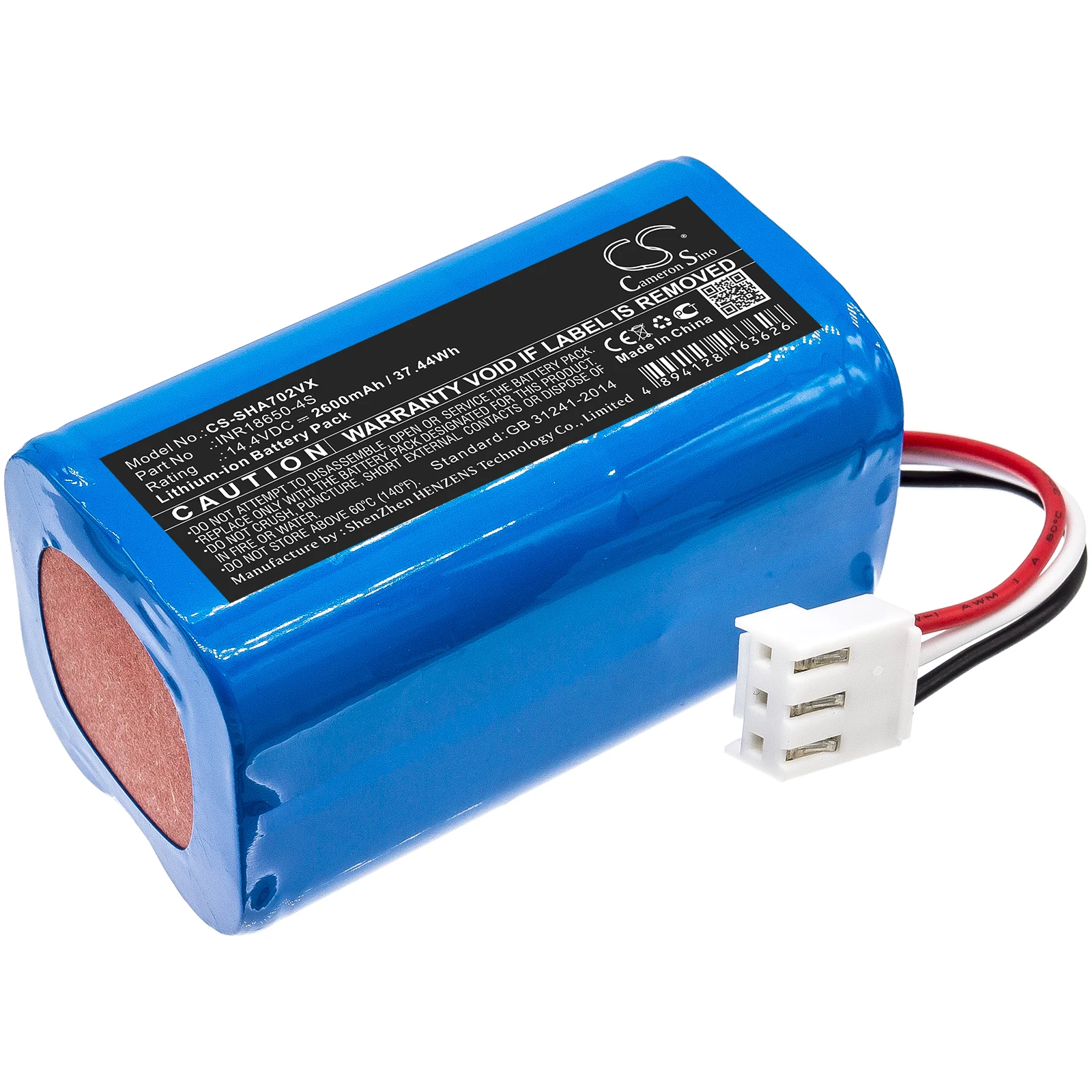 Vacuum 2600mAh Battery For Severin Chill INR18650-4S RB-7028  RB7028