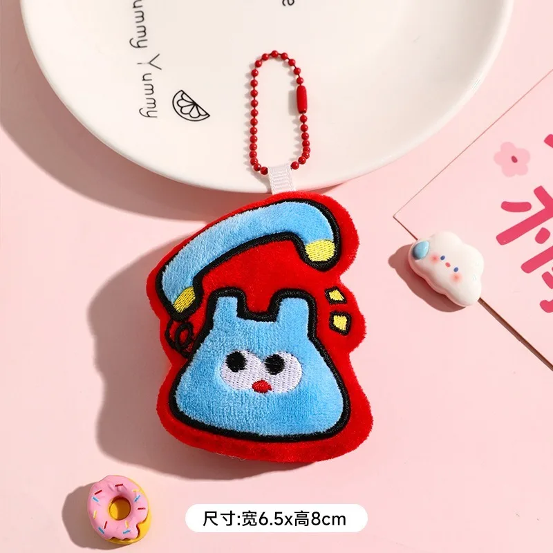 Lustige süße Puppe Anhänger Plüsch Schlüsselanhänger Spielzeug simulierte Puppen Anhänger Auto Schlüsselanhänger Charme Rucksack Dekoration Zubehör Kinder Geschenk