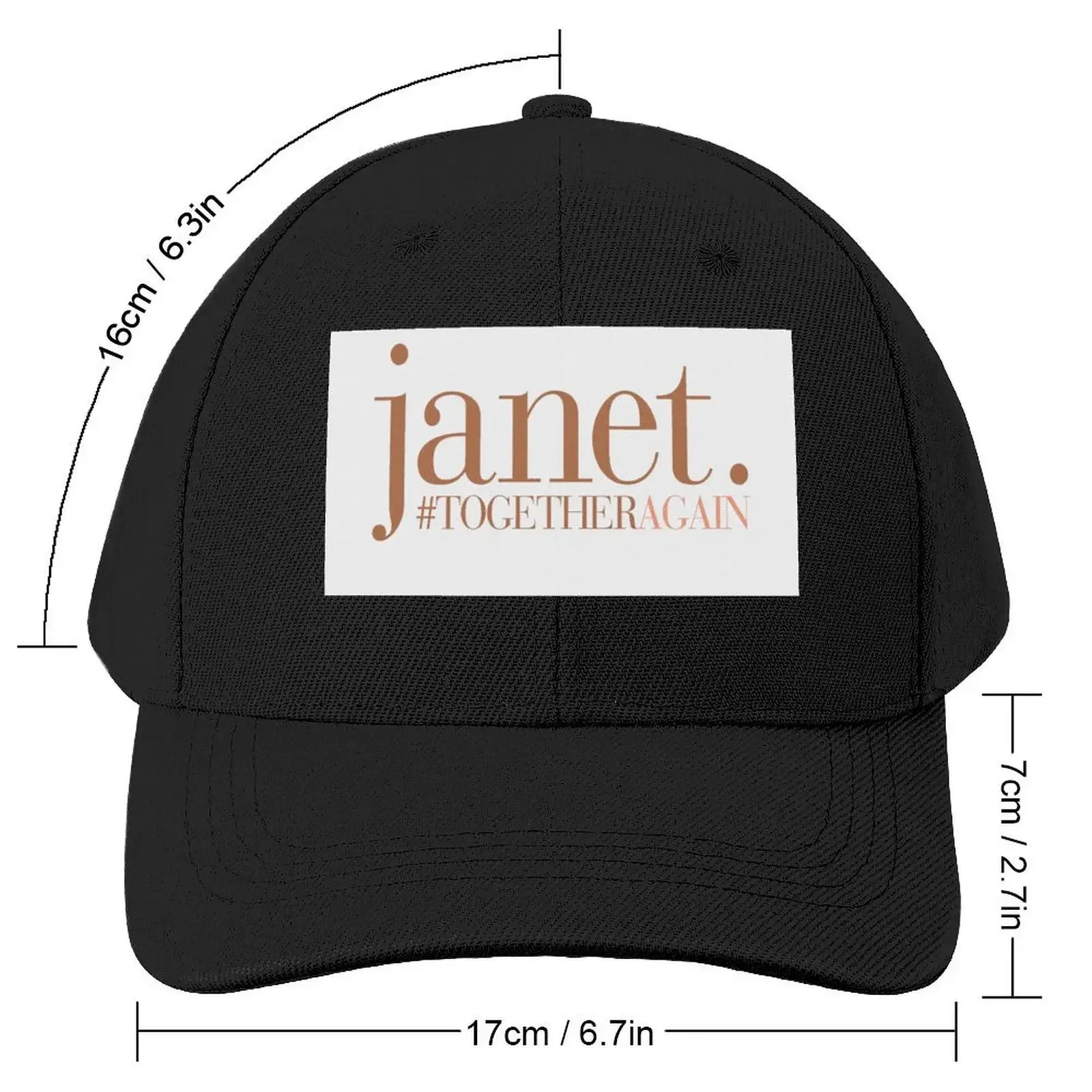 Janet - Together Again Baseball Cap Hat Man For The Sun Snap Back Hat Luxury Cap Wild Ball Hat Ladies Men's