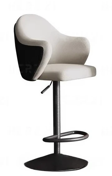 Simple Island Chair, Liftable Rotating Bar Chair, Stainless Steel High Stool Leather Fabric Can Be Customized