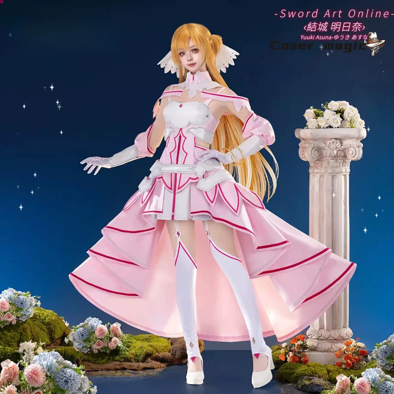 Anime Sword Art Online Yuuki Asuna Cosplay Costume Uniform Halloween Carnival Party Christmas Play Role Clothes Clothing view 2