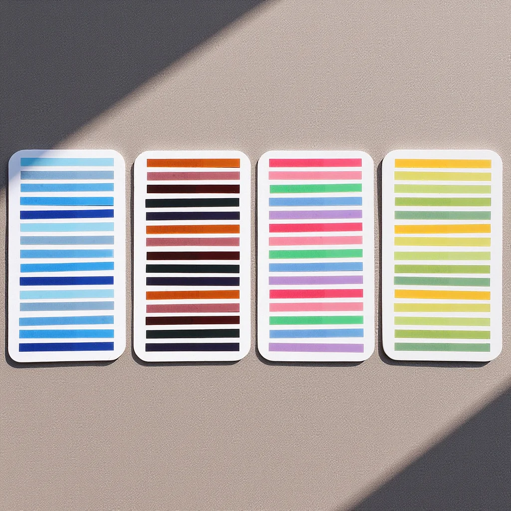 

4 set Reading Colorful Long Strip Index Strong Adhesion For Books Notebooks Planners Page Divider Tabs File Folder