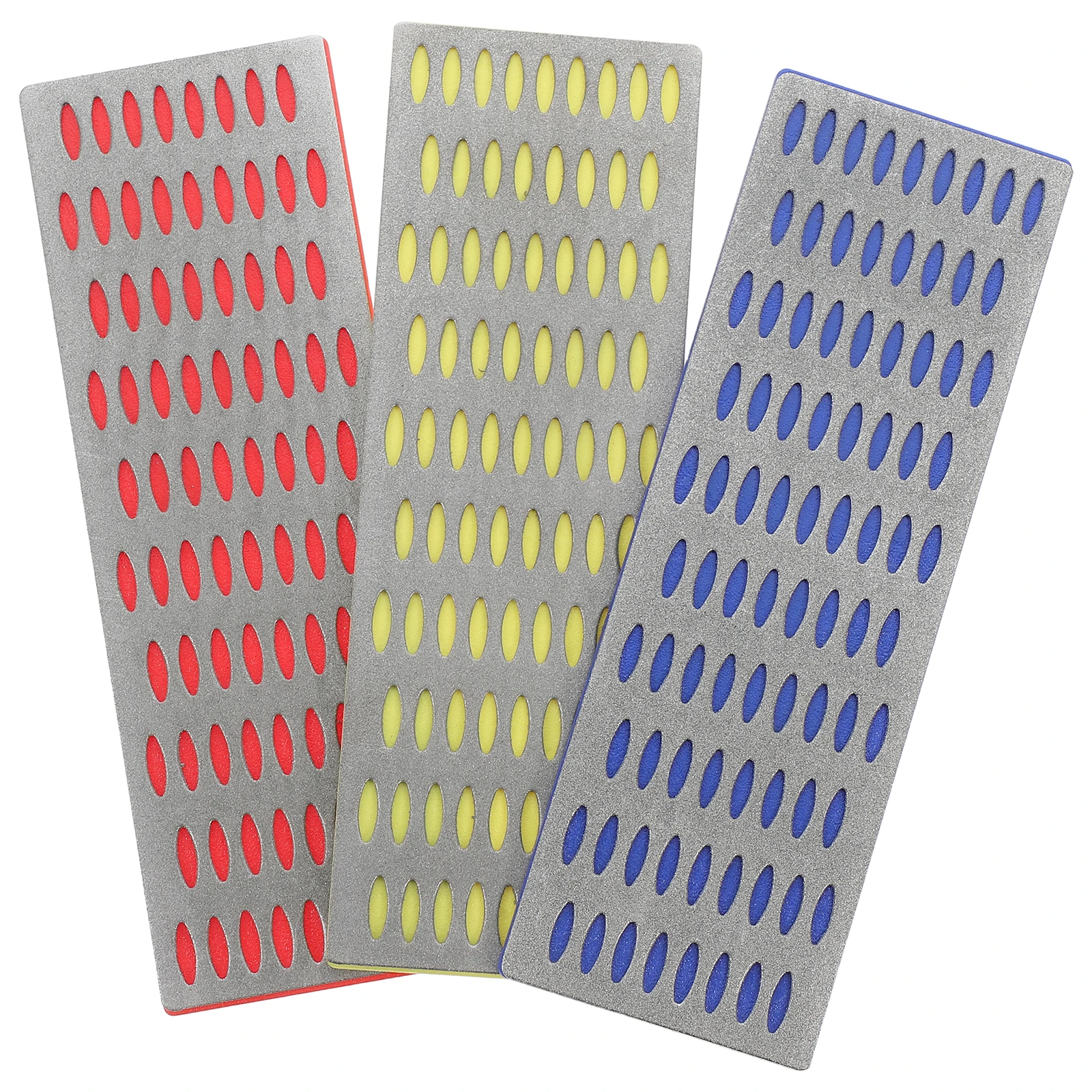 

3 Pcs Whetstone Sharpening Tool Handheld Diamonds Sharpener Grind Chef Flat File Granite Tools Single Sided Durable Mesh