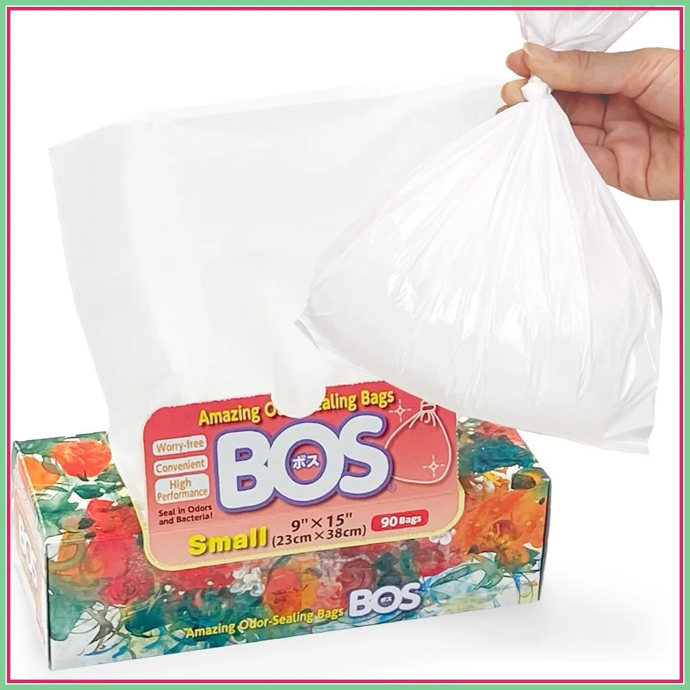 

Small Trash Bags for Home & Food, Size S, White, 1 Pack