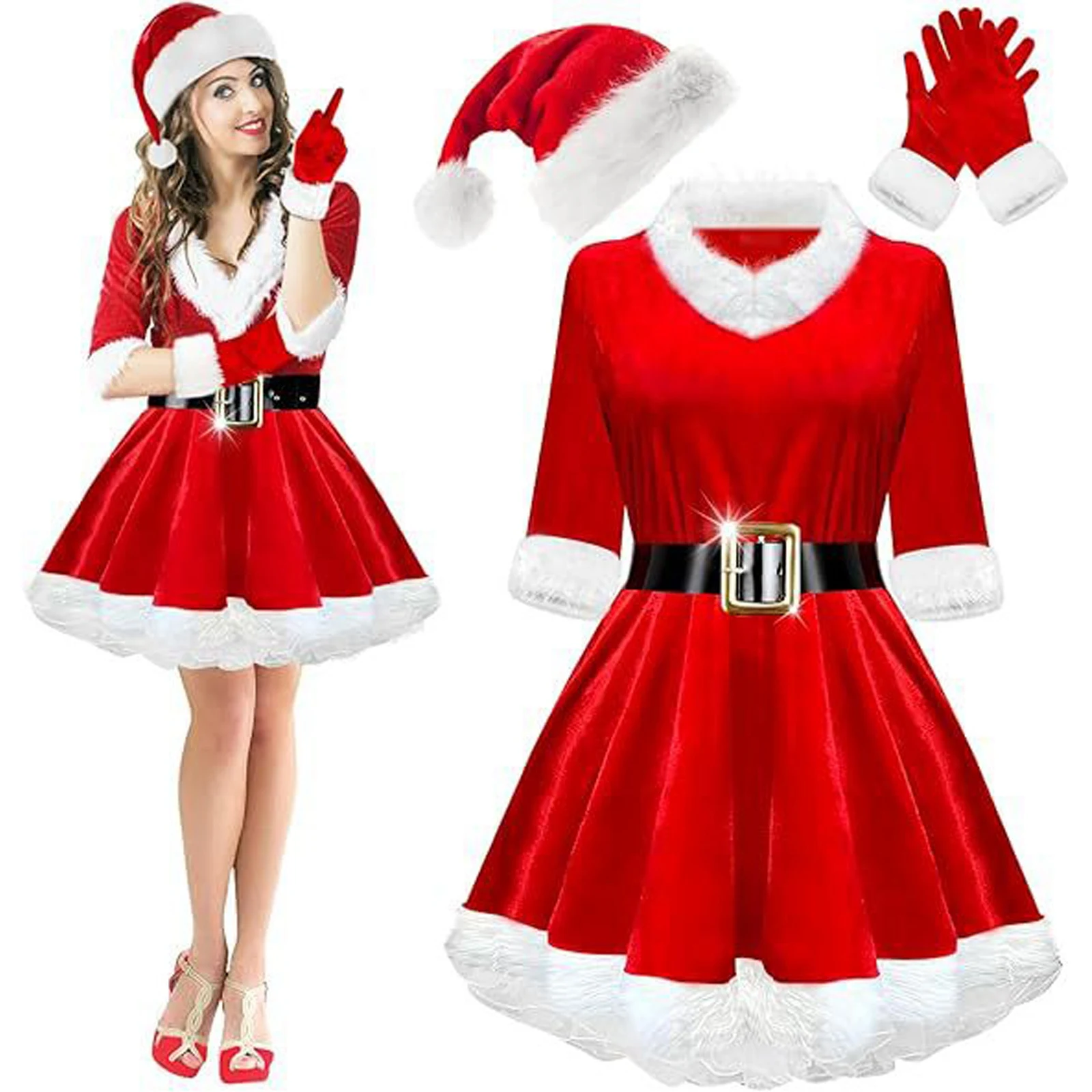 Gaun Natal untuk Dewasa Gaun N - Elf Costume Christmas ulasan dan harga