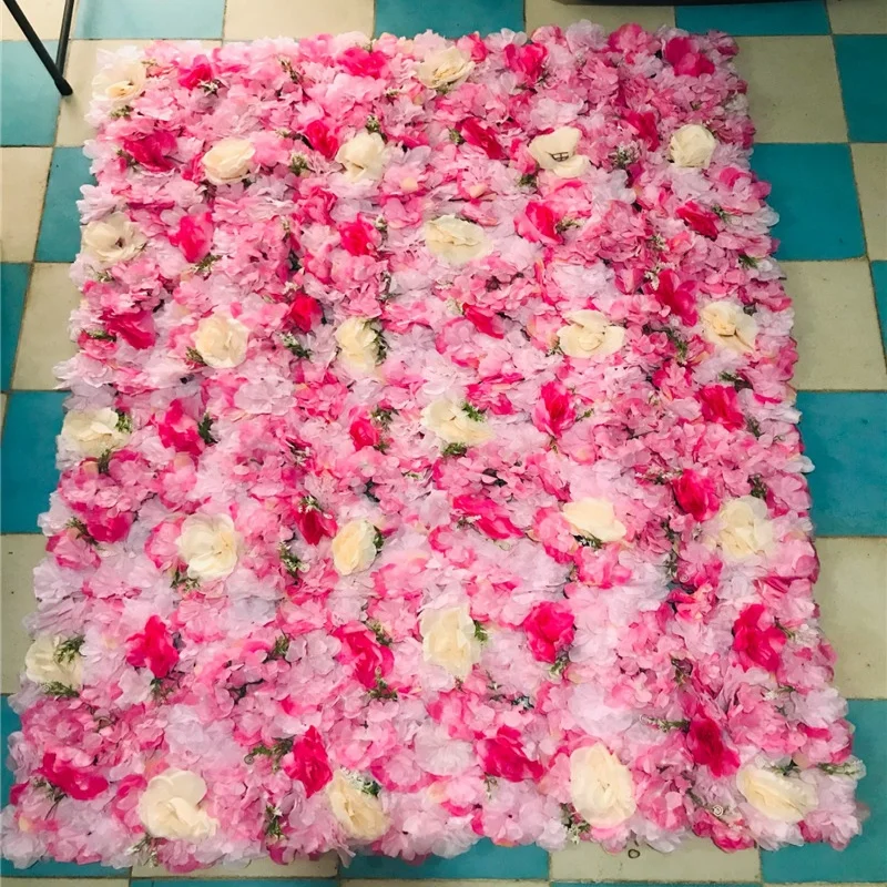 

1 Piece Artificial Flower Backdrop for Home Christmas Event Party Bridal Shower Outdoor Decor Romantic Decorative Element