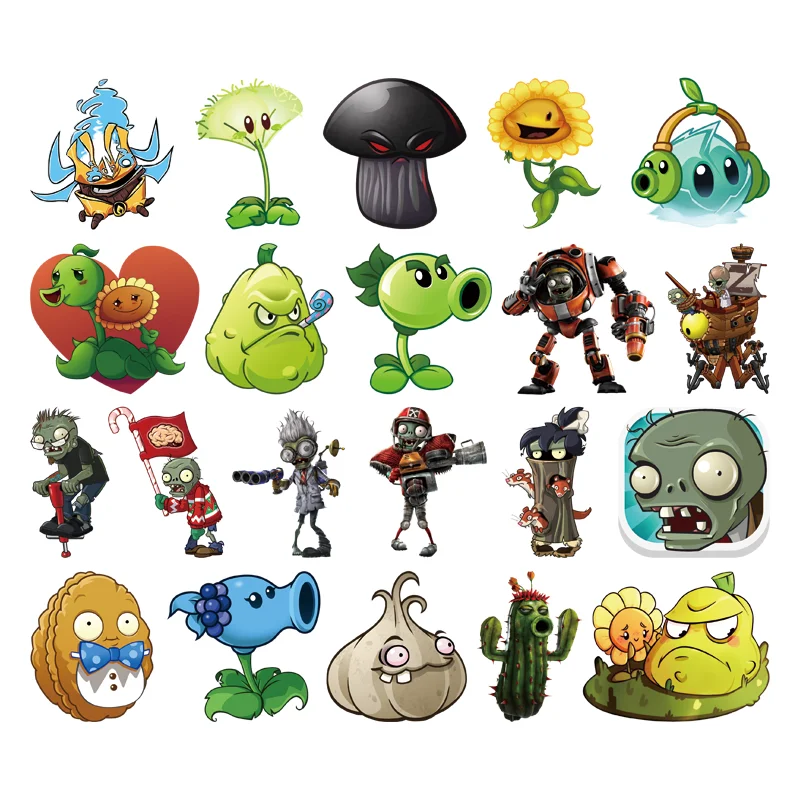 Plants vs. Zombies Clothing stickers small size thermoadhesive patches thermo-stickers for children iron on transfer