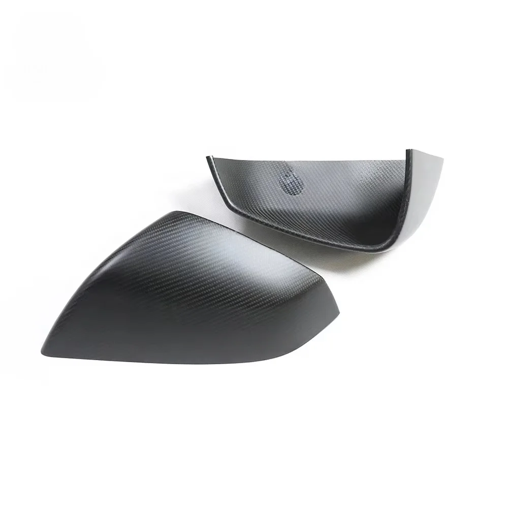 

ZAIQU Matte Finish Dry Carbon Mirror Cover for Model S 2021+ Stick on Carbon Mirror Caps Model S Side Door Mirror Casing