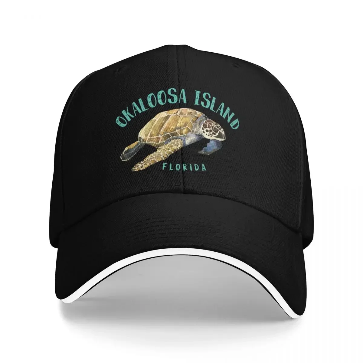 2026 Okaloosa Island Florida Sea Turtle Design Baseball Cap golf hat genuine Ball Cap For Men Women's