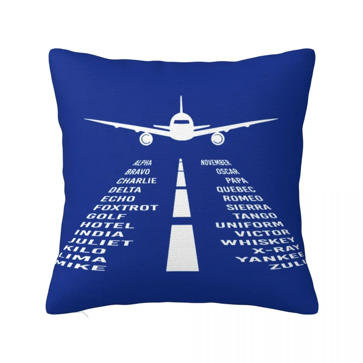 Airplane Phonetic Alphabet Pilot Pillowcases Polyester Living Room Aviation Airport Cushion Case Cute Decor Pillow Cover 40*40