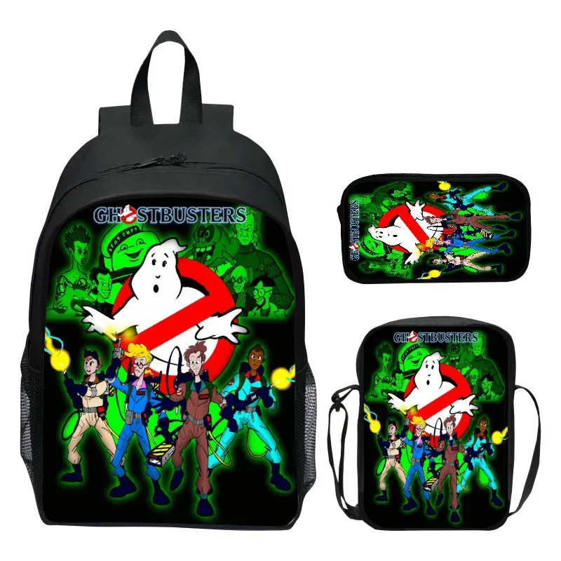 

16-дюймовый детский рюкзак «Охотники за привидениями», рюкзак для начальной школы, рюкзак для малышей, сумка через плечо, пенал