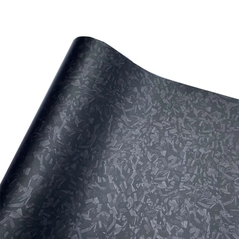 Schwarze Carbonfaser-Aufkleber, selbstklebendes Vinyl, kosmische Verpackung, Auto-Motorrad-Modifikationsfolie, Luftblase, frei geschmiedete Carbonfolie – Detail 5