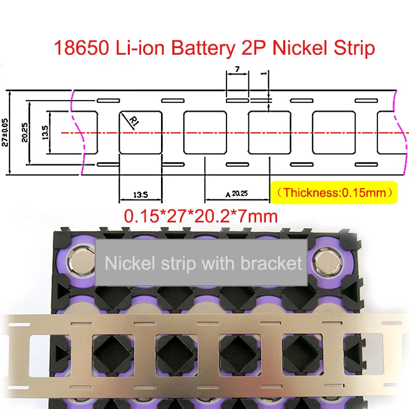 NONE 10M/5M/Rolle 2P 18650/21700 Nickelbeschichtungsstreifen 0,15/0,12/0,2 mm vernickelte Streifen für Lithium-Akku-Pack-Schweißen DIY 5