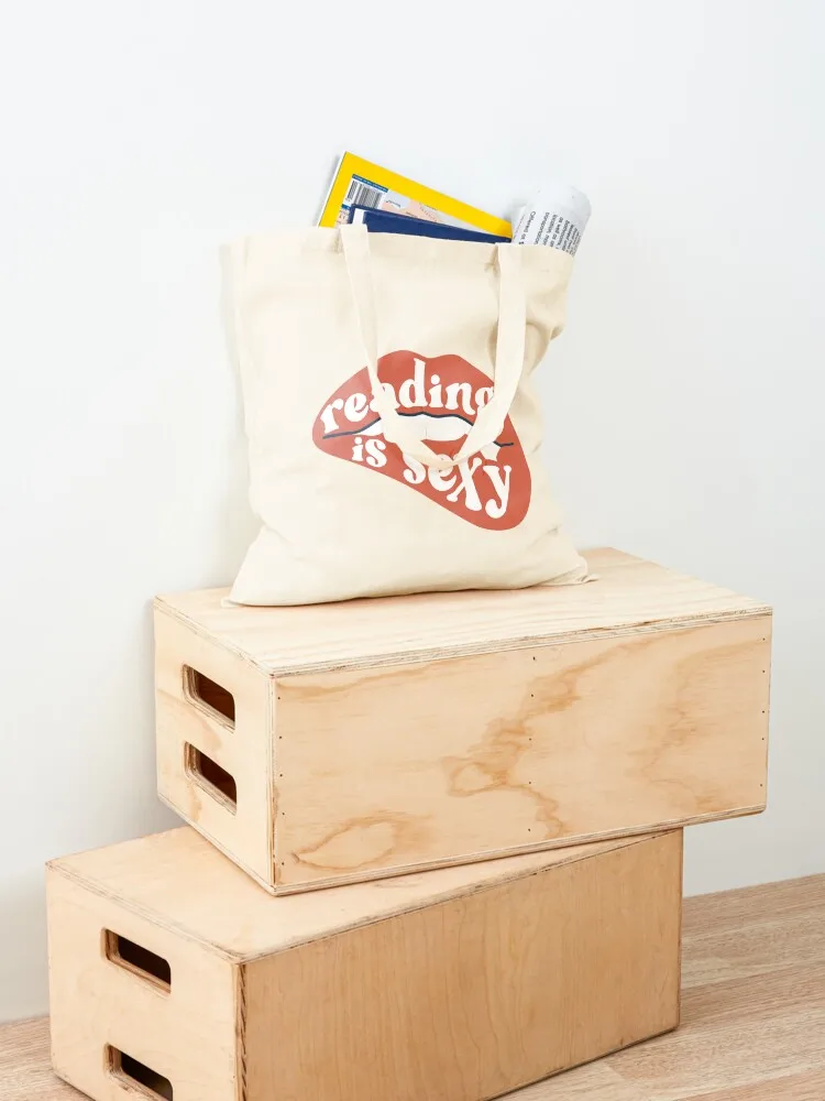 reading is sexy Tote Bag shopping trolley bag custom bags bag for beach tote custom