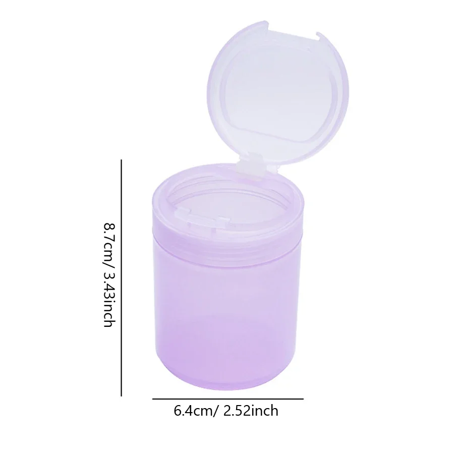 منظم كرات القطن، وسادات قطنية للأظافر، كوب تخزين مع غطاء مشبك لمزيل طلاء الأظافر، مسحات قطنية، أدوات مكياج مانيكير #6