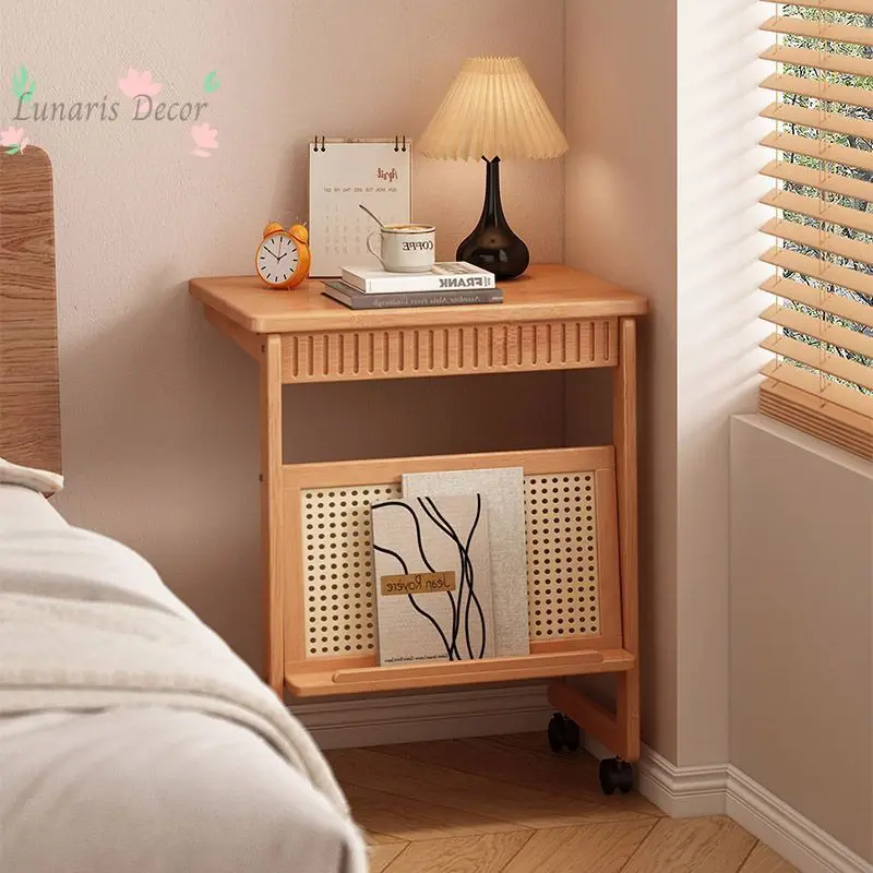 Mobile computer desk, bedroom, home bedside table, small apartment student study desk, simple and easy